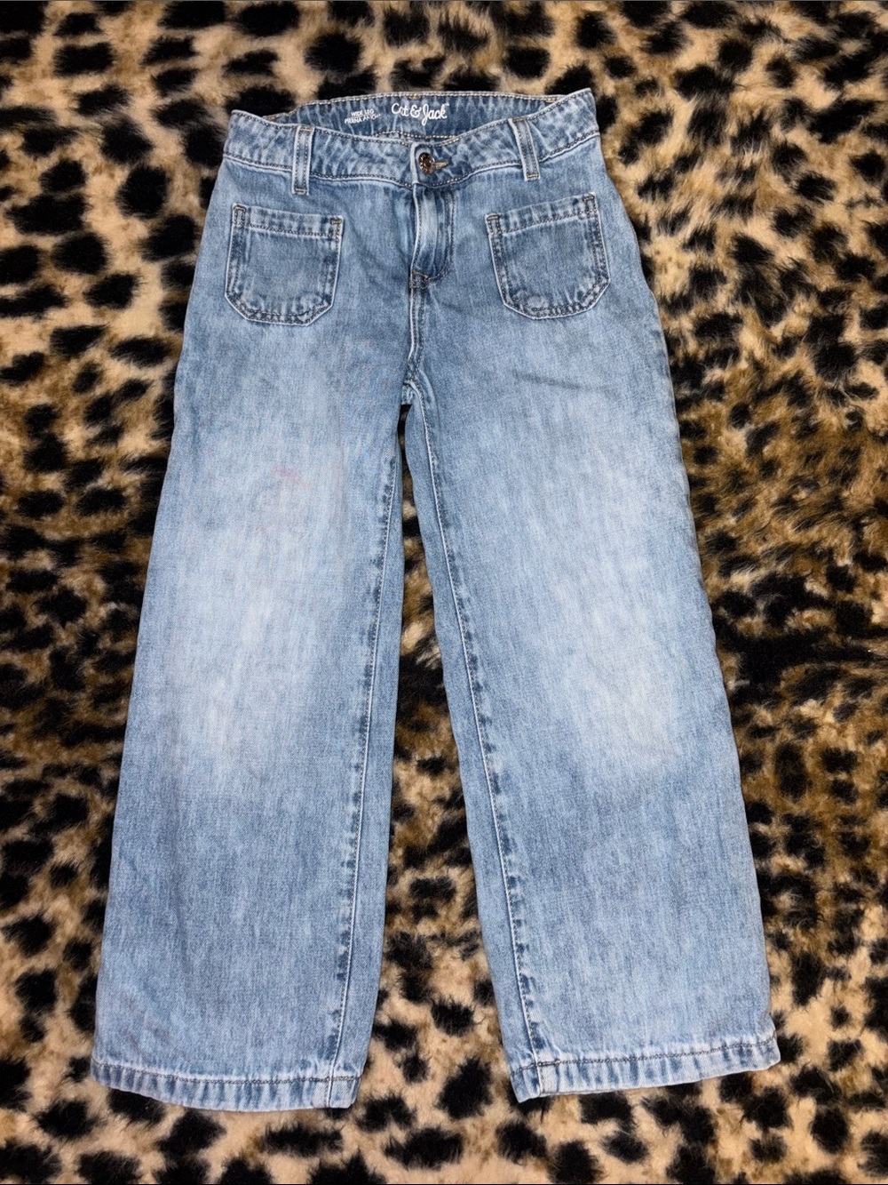 Kids Cat & Jack Light Blue Wide-Leg Denim Jeans